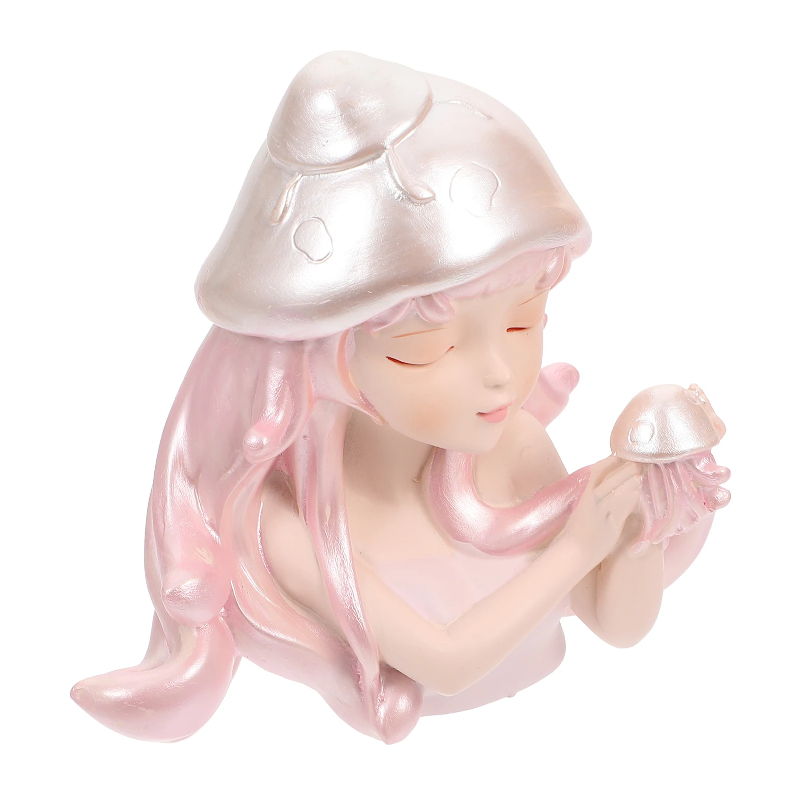 

Decoration Ocean Girl Ornament Resin Craft Valentines Day Home Decorations Ornaments Dining Table Valentine's Desktop Pink Baby