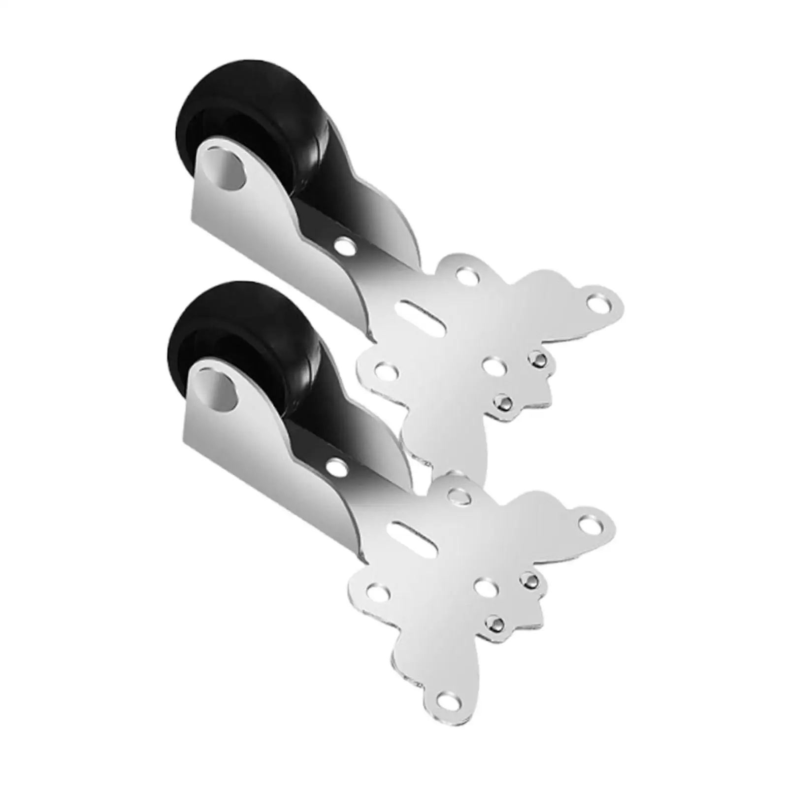 2x ล้อเลื่อนทิศทางฮาร์ดแวร์แบริ่งโหลดที่แข็งแกร่งเลื่อนประตู Rail Pulley สนับสนุน Roller เงียบกลไกการเลื่อน