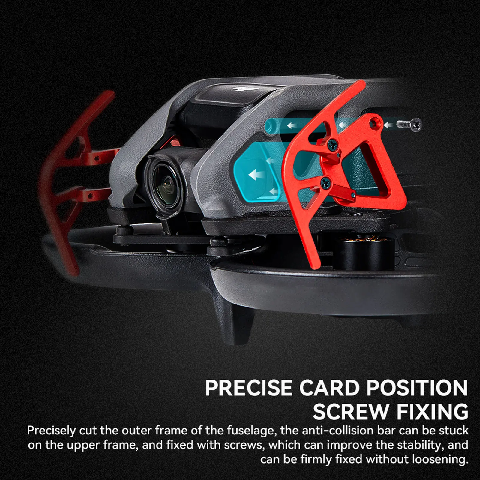 Hợp Kim Nhôm Gimbal Camera Chống Va Chạm Thanh Ống Kính Ốp Lưng Bảo Vệ Va Đập Chịu Vệ Cho Cho DJI Avata Drone phụ Kiện