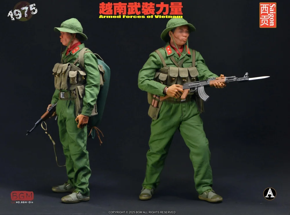 1/6th BGMTOYS BGM-014 BGM-014A/B Asia Vietnam Soldier Doll Dress Uniform Weapons No Body No Head For 12