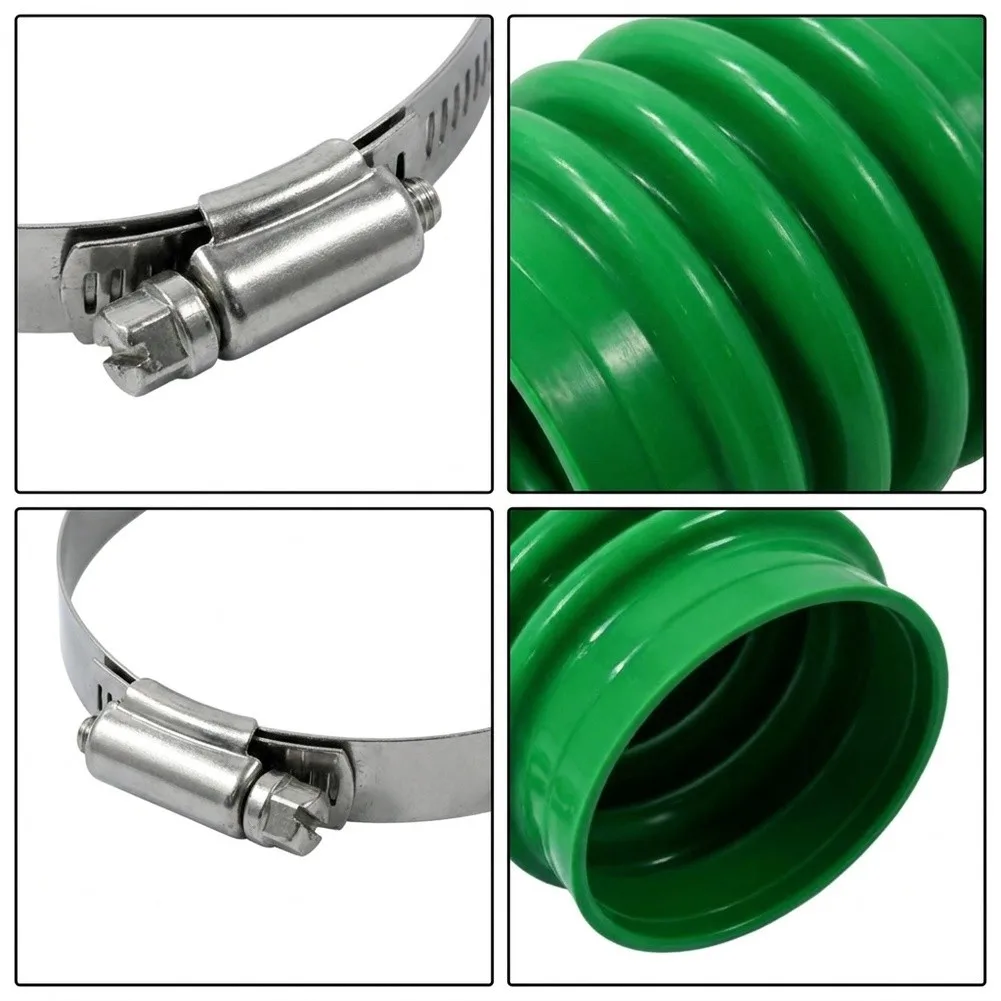 Green Bellows Boot With 2 Clamps For Wacker Neuson-BS60-4 BS650 Compactor Tamper Replacement Part Lawn-Mower Accessories