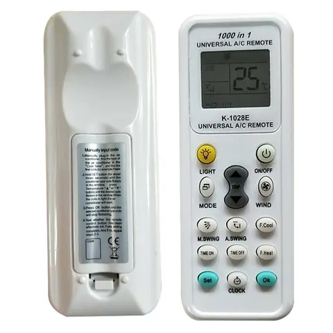 범용 무선 K-1028E AC 디지털 LCD 리모컨, G, 삼성, 하이얼, 헬튼, 헤밀턴, 히콘, 후지츠용 에어컨용