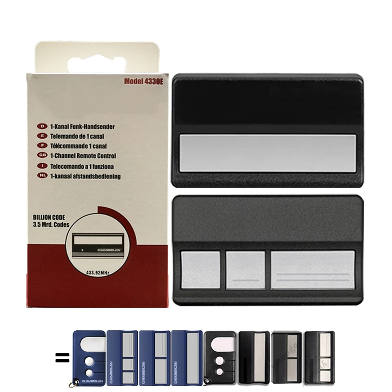 For 4333E 4332E 4335E 4330E 4333EML 4332EML 4335EML 4330EML Garage Door Remote Control Gate Opener 433.92MHz Rolling Code