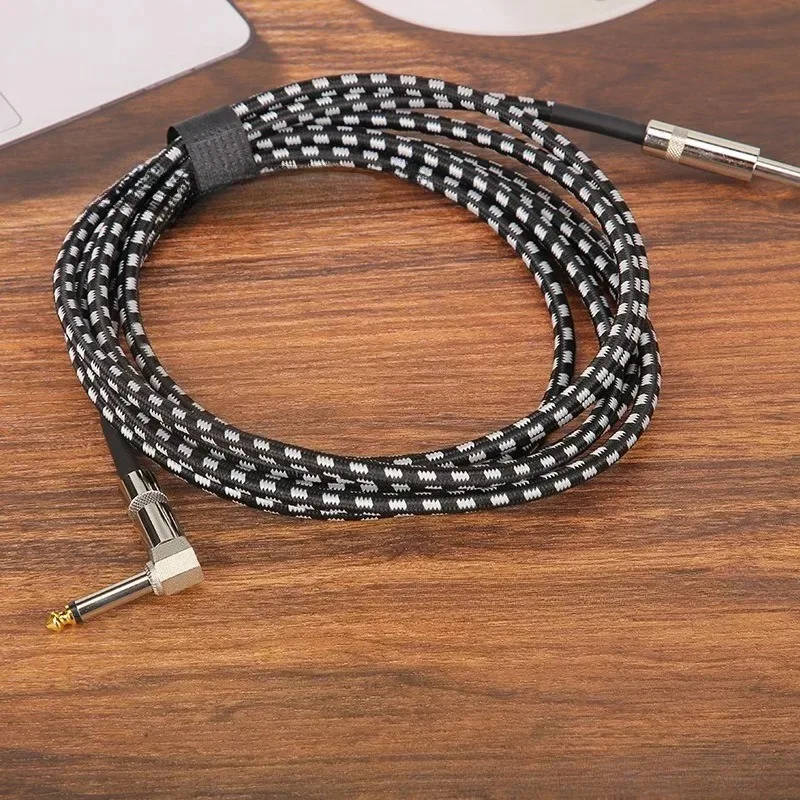 0,5/1/3,5M Audiokabel TRS 1/4 Zoll 6,5mm Audiokabel mit Geräuschunterdrückung für Bass, E-Drum, Verstärker und E-Gitarre – Detail 2