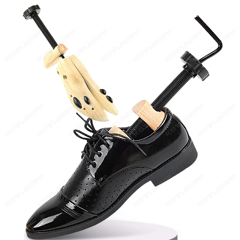 1 Pc Wooden Shoe Trees Adjustable Shoe Stretcher Expander Men Women Unisex Length Width shoes Extender Keeper Heels KOTLIKOFF