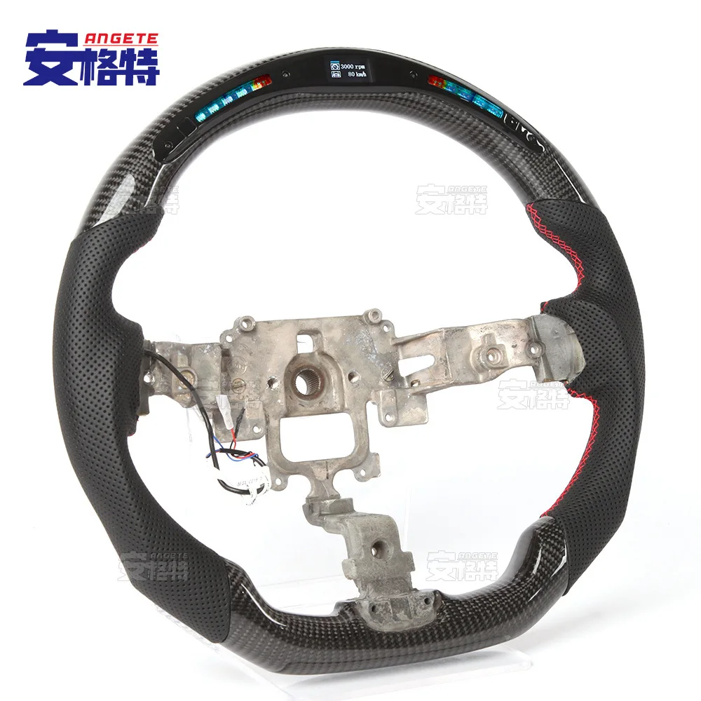 

Подходит для Mazda RX8, светодиодный умный автомобиль с подогревом из углеродного волокна, модификация рулевого колеса, изготовленная на заказ сборка