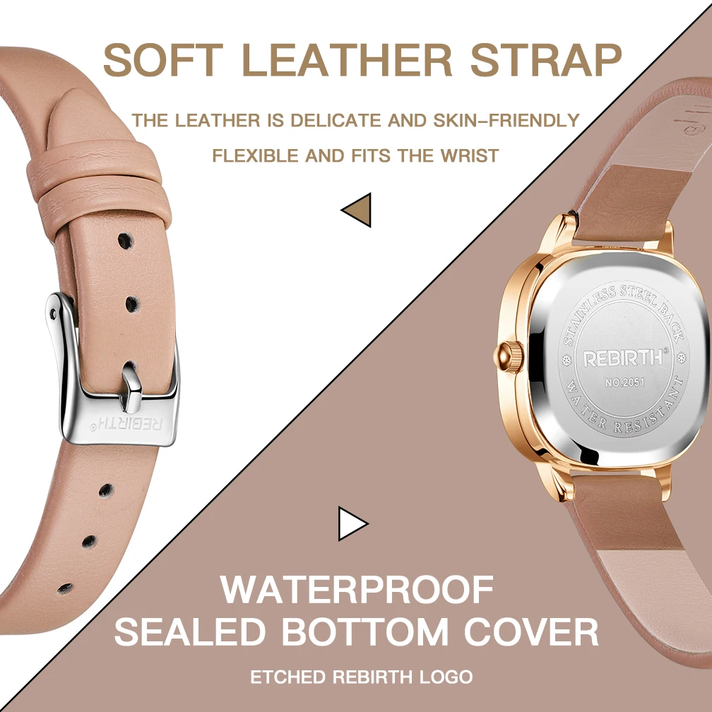 Rebirth business woman watch orologio al quarzo tradizionale da donna al quarzo RE2051