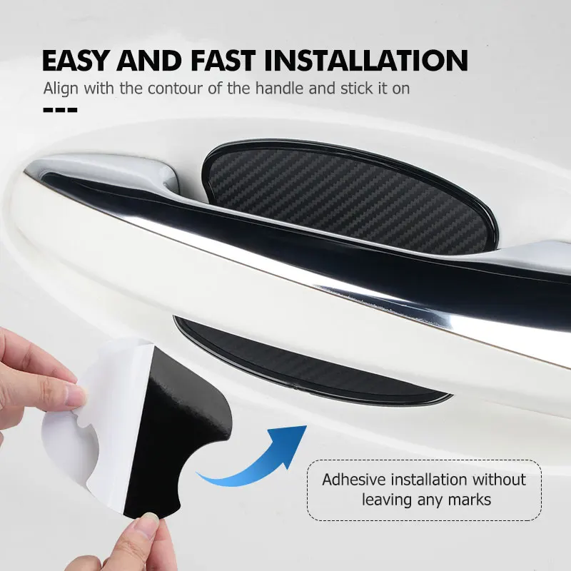 4 قطعة مقبض باب السيارة السلطانية واقية ملصق المضادة للتصادم قطاع لكيا ريو K5 K2 سبورتاج Ceed سورينتو بيكانتو ستينغر الروح #5