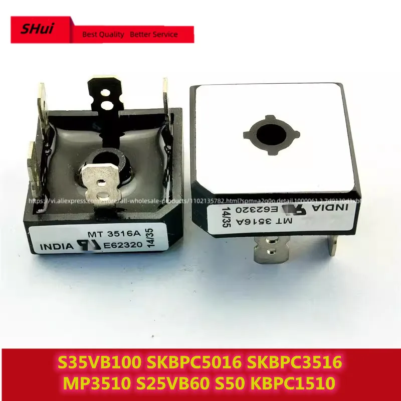 5PCS S35VB100 SKBPC5016 SKBPC3516 MP3510 S25VB60 S50 KBPC1510 S35VB 100 SKBPC5016 SKBPC 3516 MP3510 S25VB60 S50 KBPC 1510