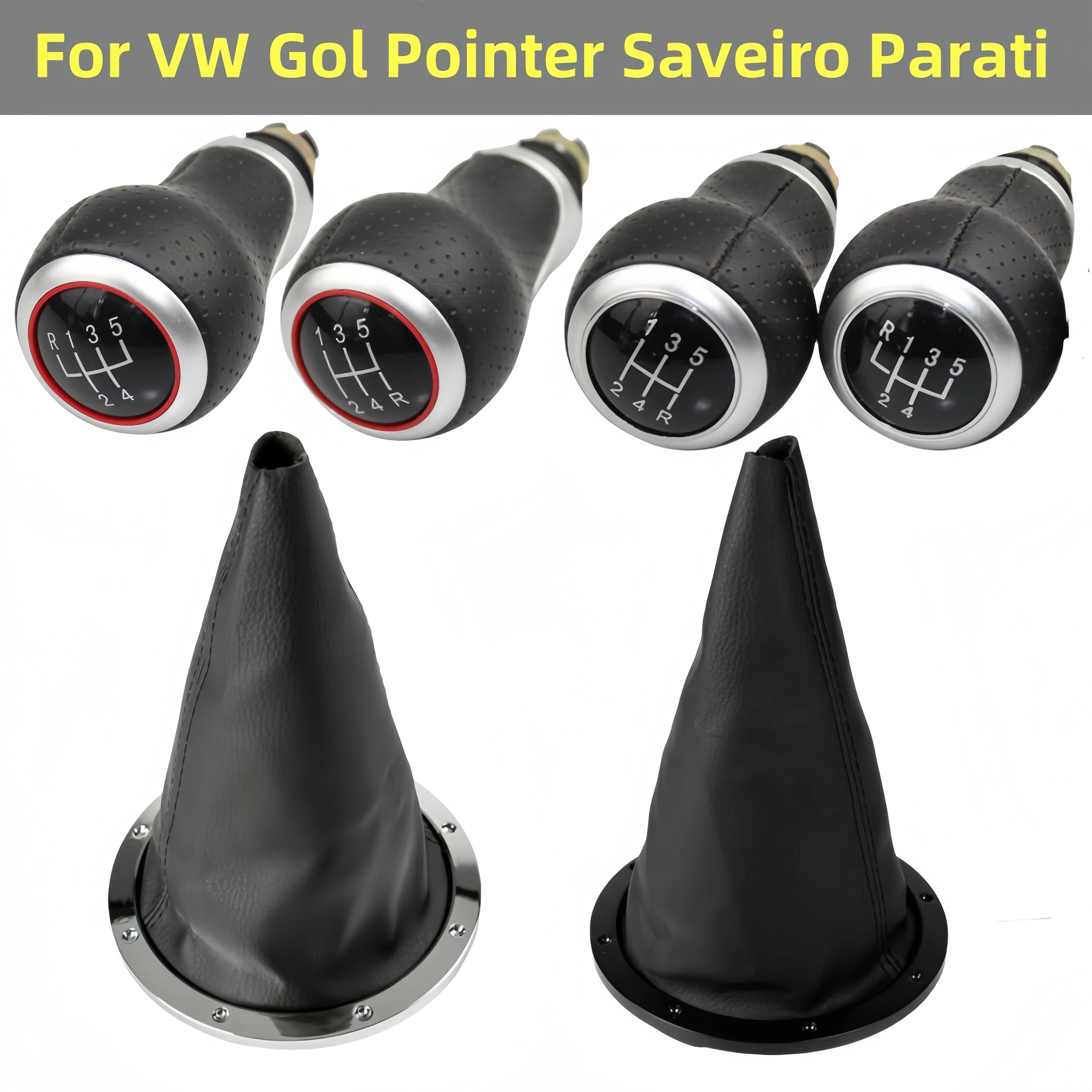 5/6 Speed For Volkswagen VW Gol Pointer Saveiro Parati 2005-2010 Manual Gear Shift Knob Gaiter Boot Car Interior Replacement