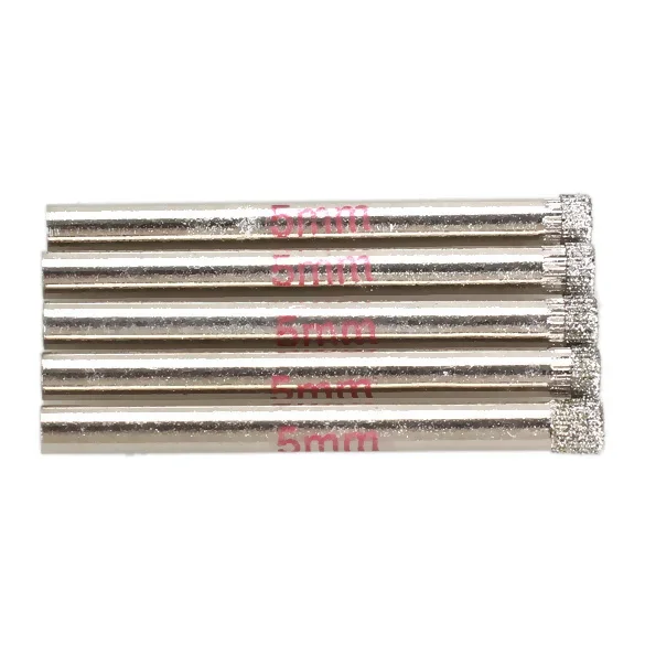 

5pcs/set Diamond Drill Bit Set 5mm Diamond Tools Hole Saw Use for Glass, Marble, Tile or Granite -46