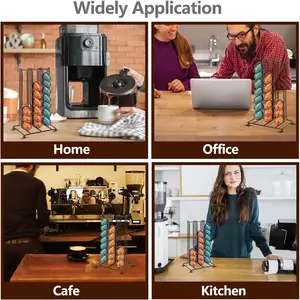 Kaffeekapselspender für 42 Nespresso, Schwarz, Gold, Silber, Pod -Stand, Kapselhalter, Küche 8 Hauptverkaufsunterstützung Nespresso - №5