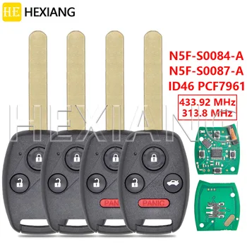 N5F-S0084-A/S0087-A id46 pcf7961 313.8/433.9mhz מפתח מרחוק עבור הונדה אזרחית לשעבר טייס CR-V חראב 2006-2013