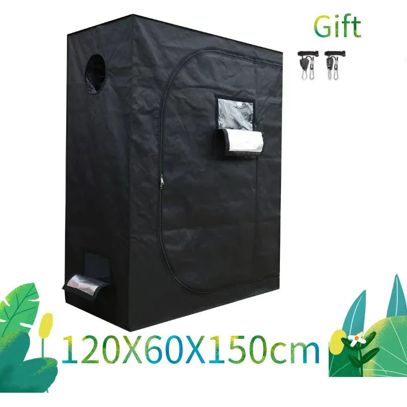 

Indoor Hydroponics Plants Growing Tent, Led Light Greenhouse, Garden Seed, Flower Plant Growbox, 120x60x150cm