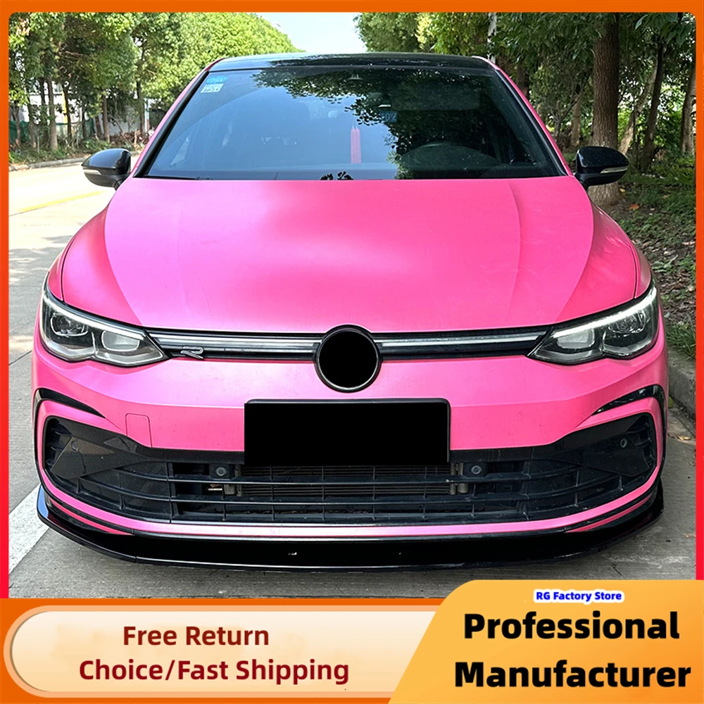 Maxton Style Front Bumper Lip Spoiler For VW Golf MK8 Golf 8 GTI GTD GTE R-Line 2020-2023 Diffuser Splitter Chin Trims Protector
