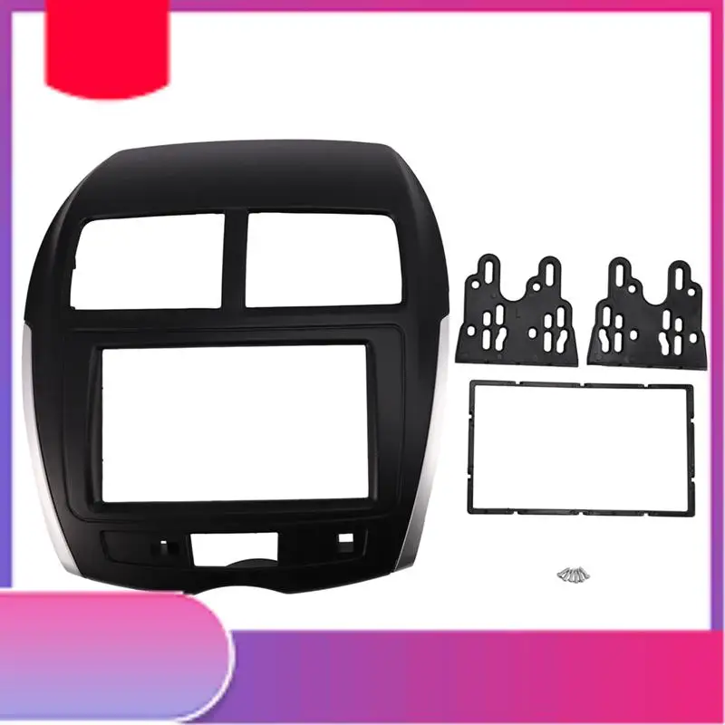 

2 Din Car Radio Fascia For Mitsubishi ASX RVR Outlander Sport For CITROEN C4 Stereo Facia Dash CD Trim Installation Kit-Y79A