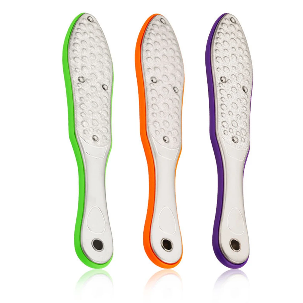 

1pc Stainless Steel Scrubber Exfoliator Pedicure Tool Foot Rubbing Board Callus Remover Foot Dead Skin Cleaner (Random Color)