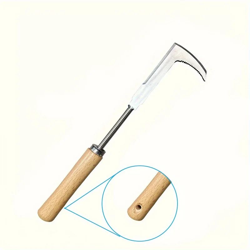 1 Durable Stainless Steel Handheld Weeding Tool, Perfect for Efficient Road Maintenance and Weeding, Suitable for Lanes and Road
