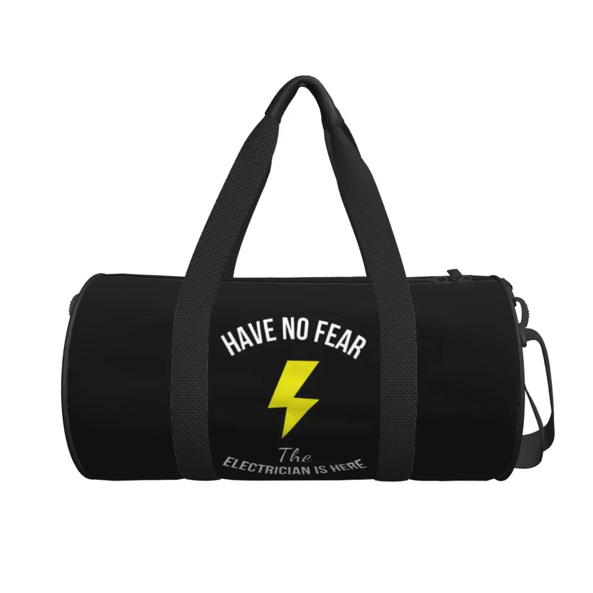 

Have No Fear The Electrician Is Here Funny Job Large Duffle Gym Bag Waterproof Duffle Travel Bags Handbags Fitness bag