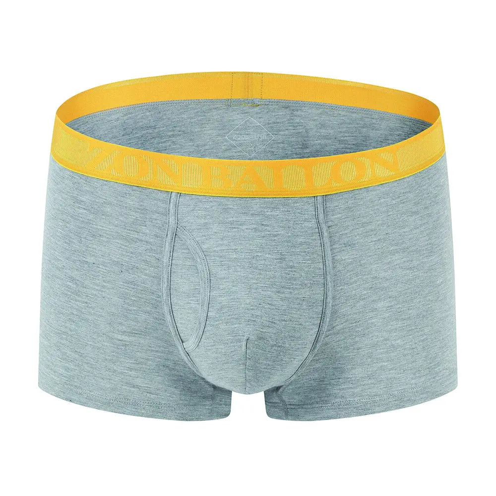 ZONBAILON Mens Bamboo Shorts Boxers Underwear Tagless Breath Trunks Men Boxerbriefs