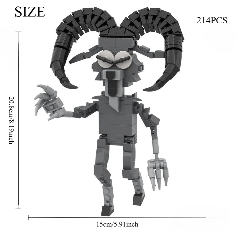 ミスティック ゴート モンスター 組み立てキット、ファンタジークリーチャー 3D モデル、ティーンエイジャーと大人のための伝説の獣のギフト