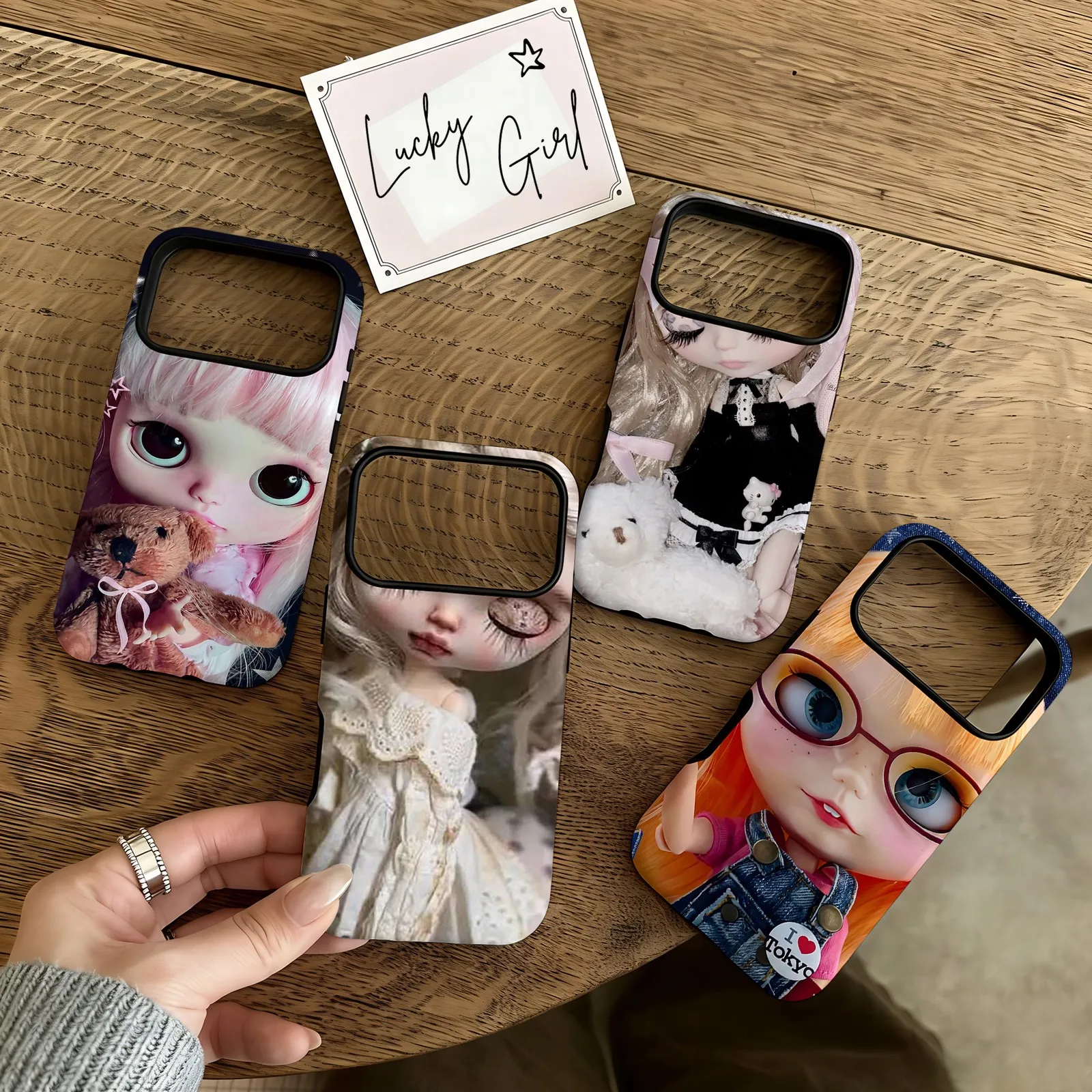 Cartoon Blythes Doll Phone Case for Samsung Galaxy S20 S22 S23 S24 S25 S26 FE Plus Ultra Edge 4G 5G Luxury Double-layer
