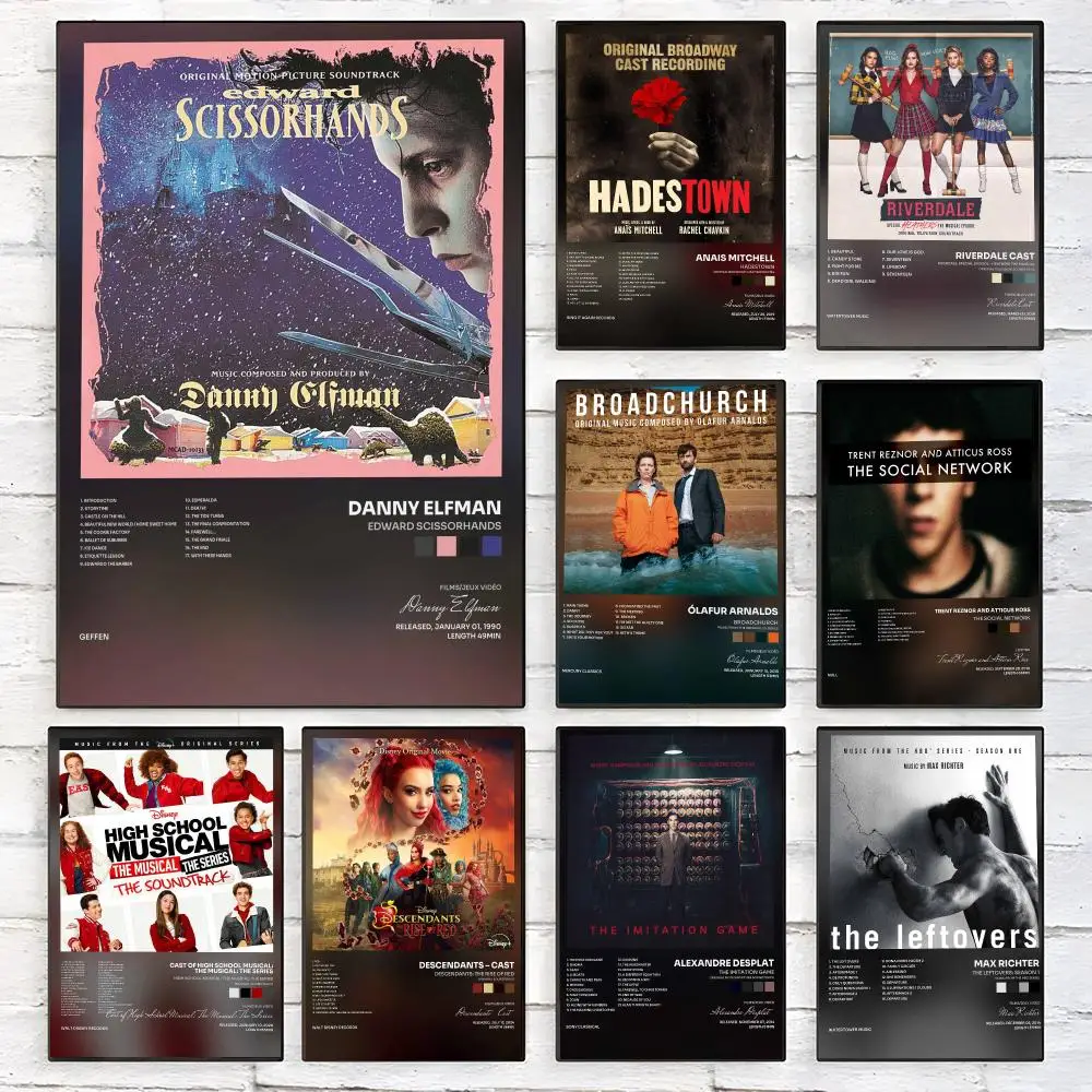 D-Danny Elfman R-Riverdale Cast Music Album Poster Minimalist Modern Wall Art — Perfect for High-End Bedrooms and Home Decor