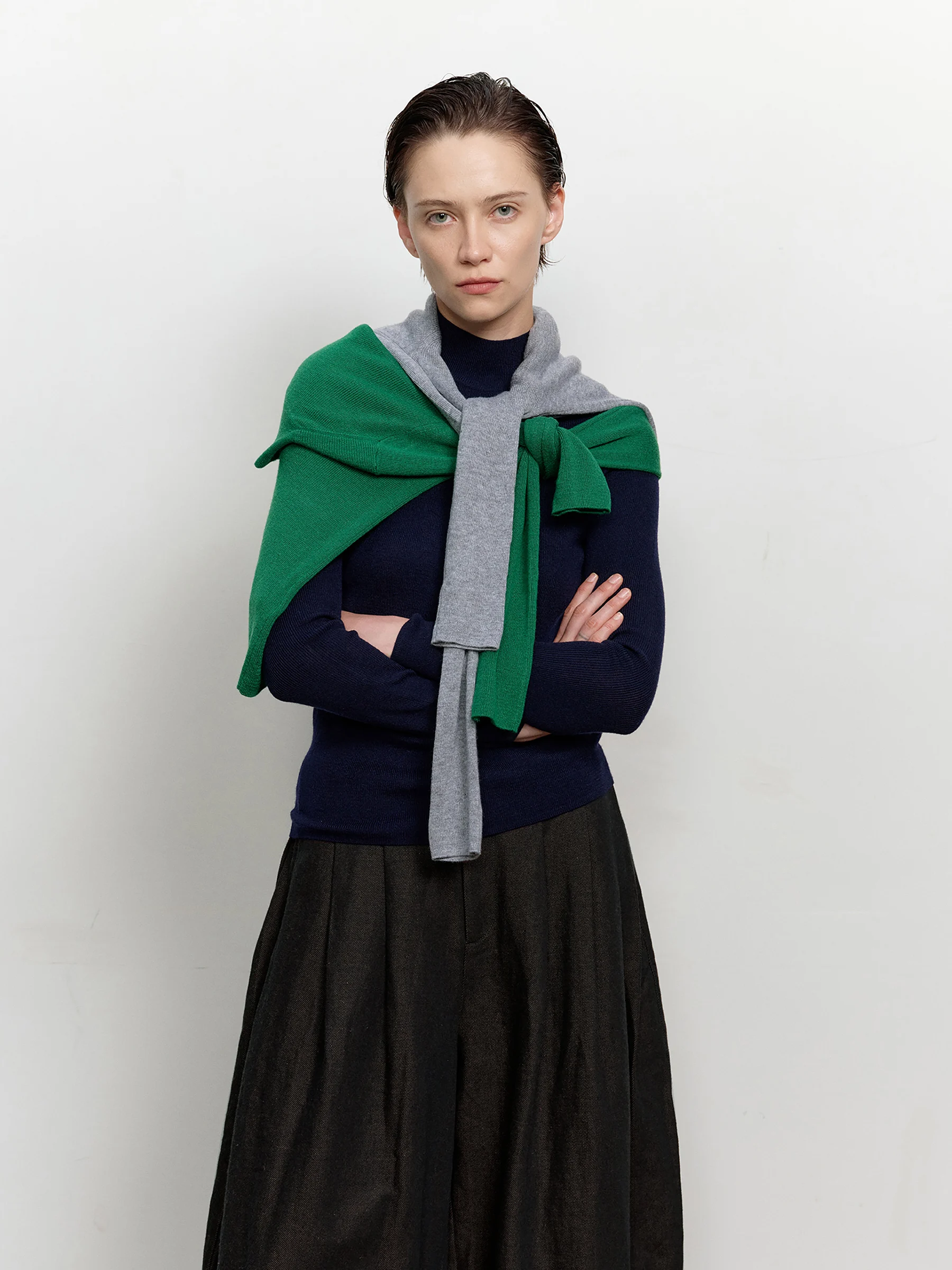 

Tuytuy Comfortable Skin-Friendly f-High Collar Long Sve Knitted Slim Fit Base Layer irt Versatile Inner Wear for Women