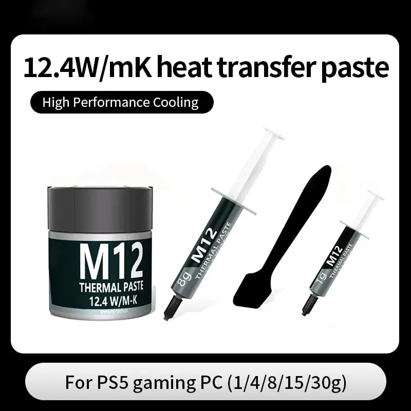 

Thermal Paste Performance Thermal Conductive Grease Paste 12.4 W/MK 1/4/8/15/30g For Game PC PS5 CPU GPU Cooling