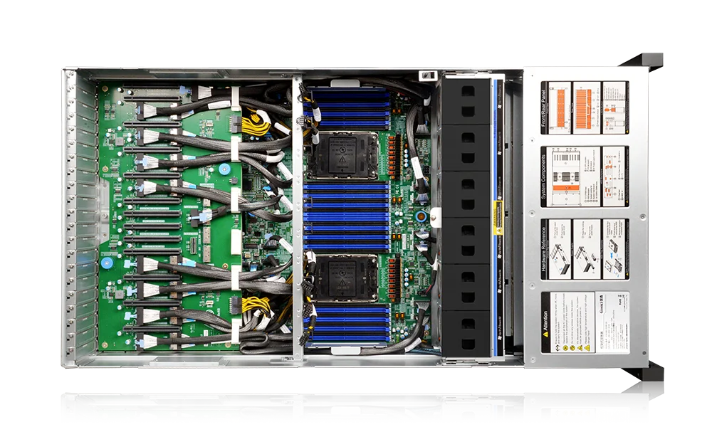 Fourth / fifth generation eagle stream Intel platform AI server 4U 10 cards 4090 direct-connect model