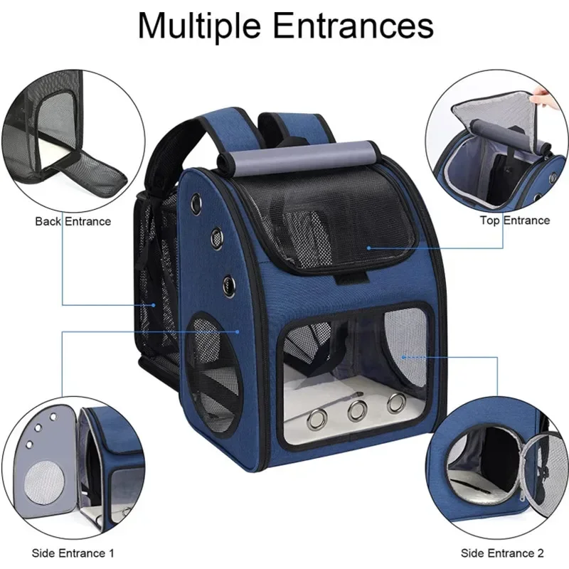 stock storage Fast Expandable Pet Carrier Backpack for Cats, Portable Travel bag, Super Ventilated Design, Airline Approved