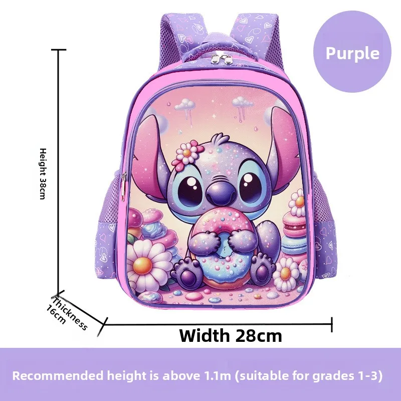 حقيبة ظهر فاخرة ذات سعة كبيرة من Disney Cartoon للفتيات والأطفال، لطيفة وخفيفة الوزن ومريحة للاستخدام اليومي في المدرسة
