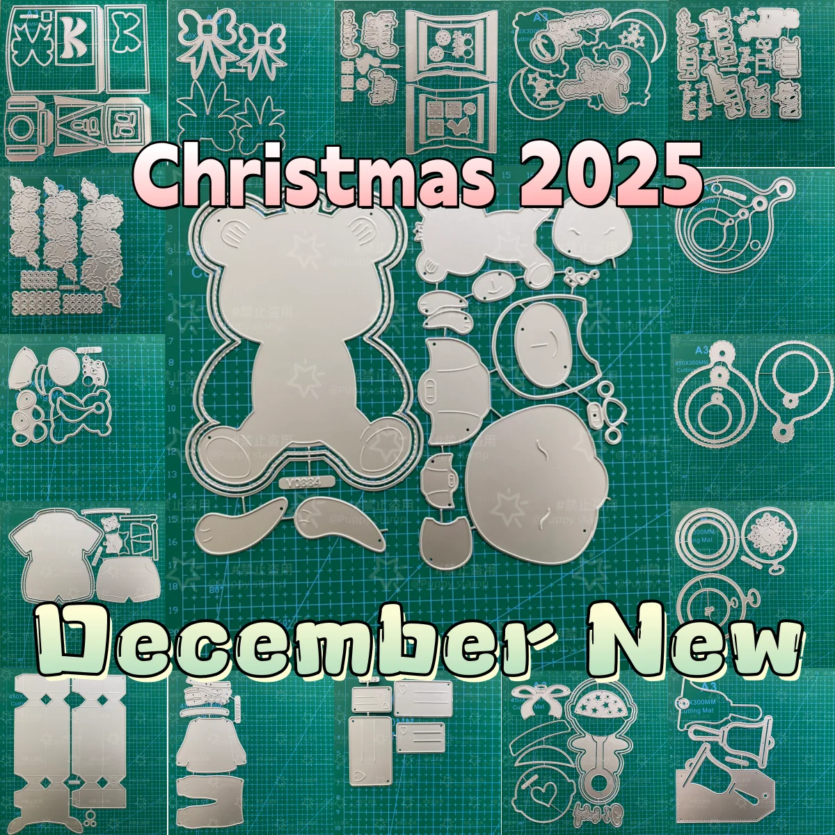Christmas 2025 Baby Clothes Pacifier Bow Metal Cutting Dies for DIY Scrapbook Embossed Card Craft Template Supplies Decoration