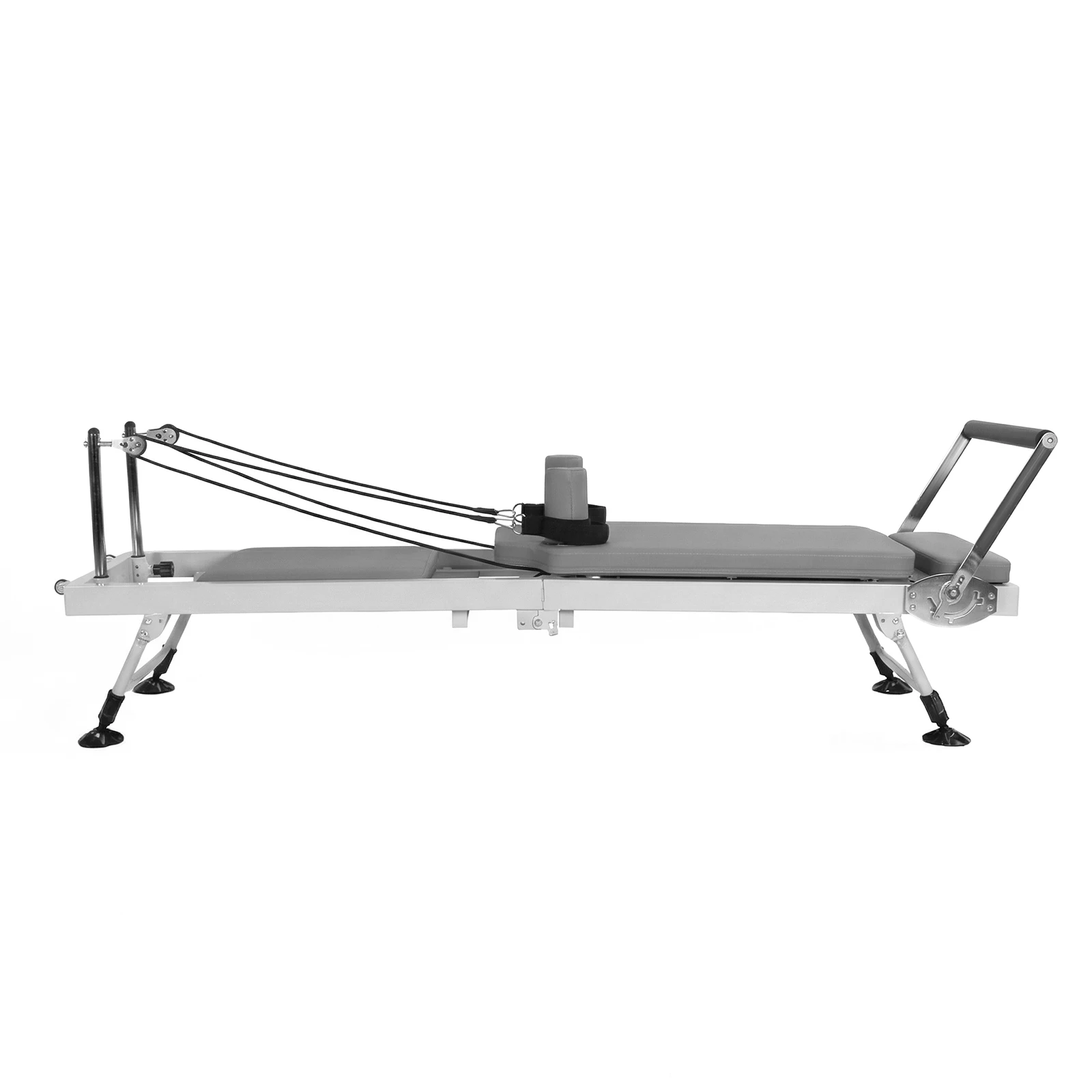 78 In Portable Pilates Machine with Springs Resistance Fitness Folding Pilates Reformer 300 LBS Capacity Suitable for All Levels view 4