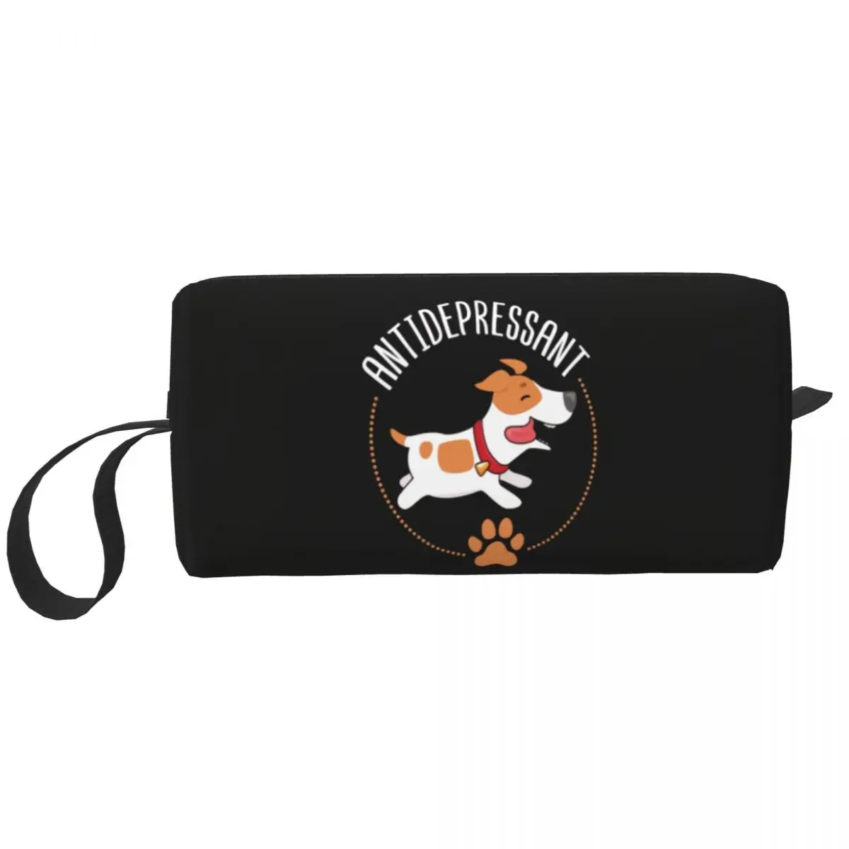 Custom Jack Russell Terrier Dog Travel Cosmetic Bag for Women Toiletry Makeup Organizer Ladies Beauty Storage Dopp Kit