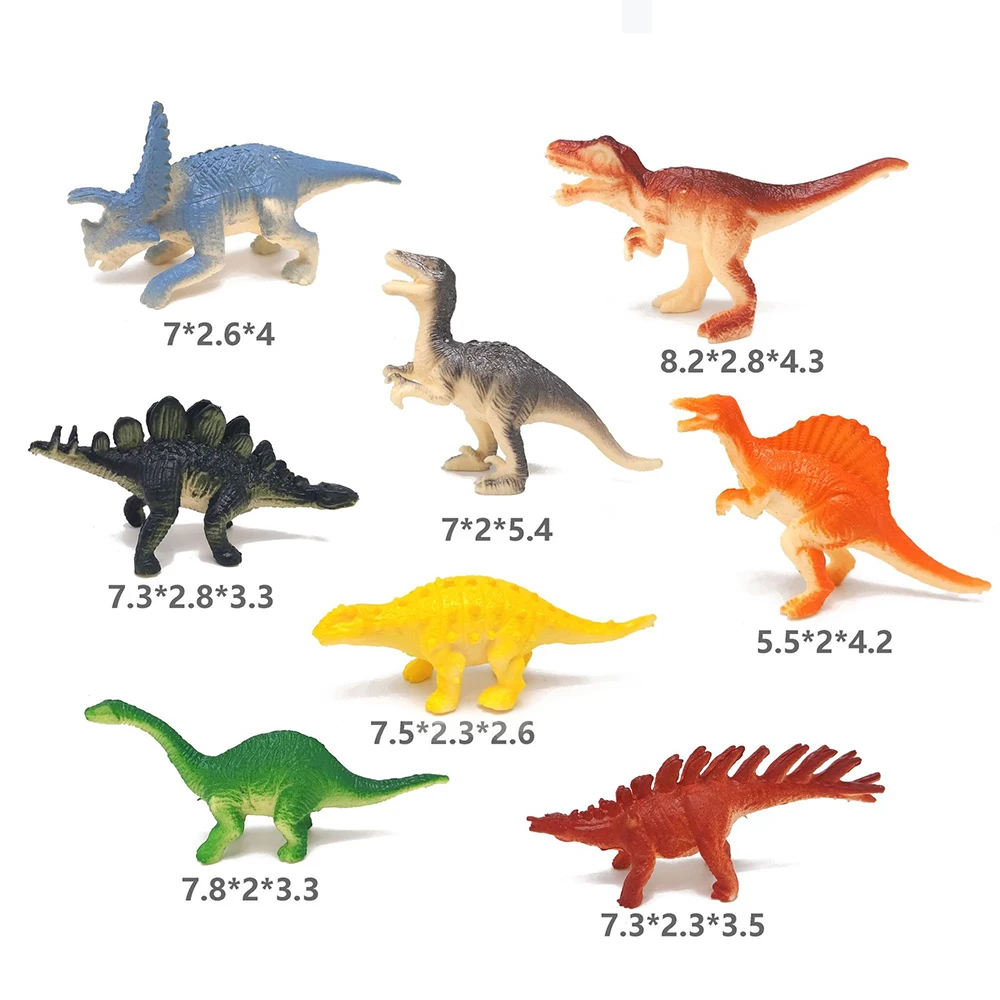 10 Pcs Dinosaurs Action Figures for Kids Realistic Plastic Dinosaur Toys for Kids Boy Create a Dino World for Party Favors 9 Pcs