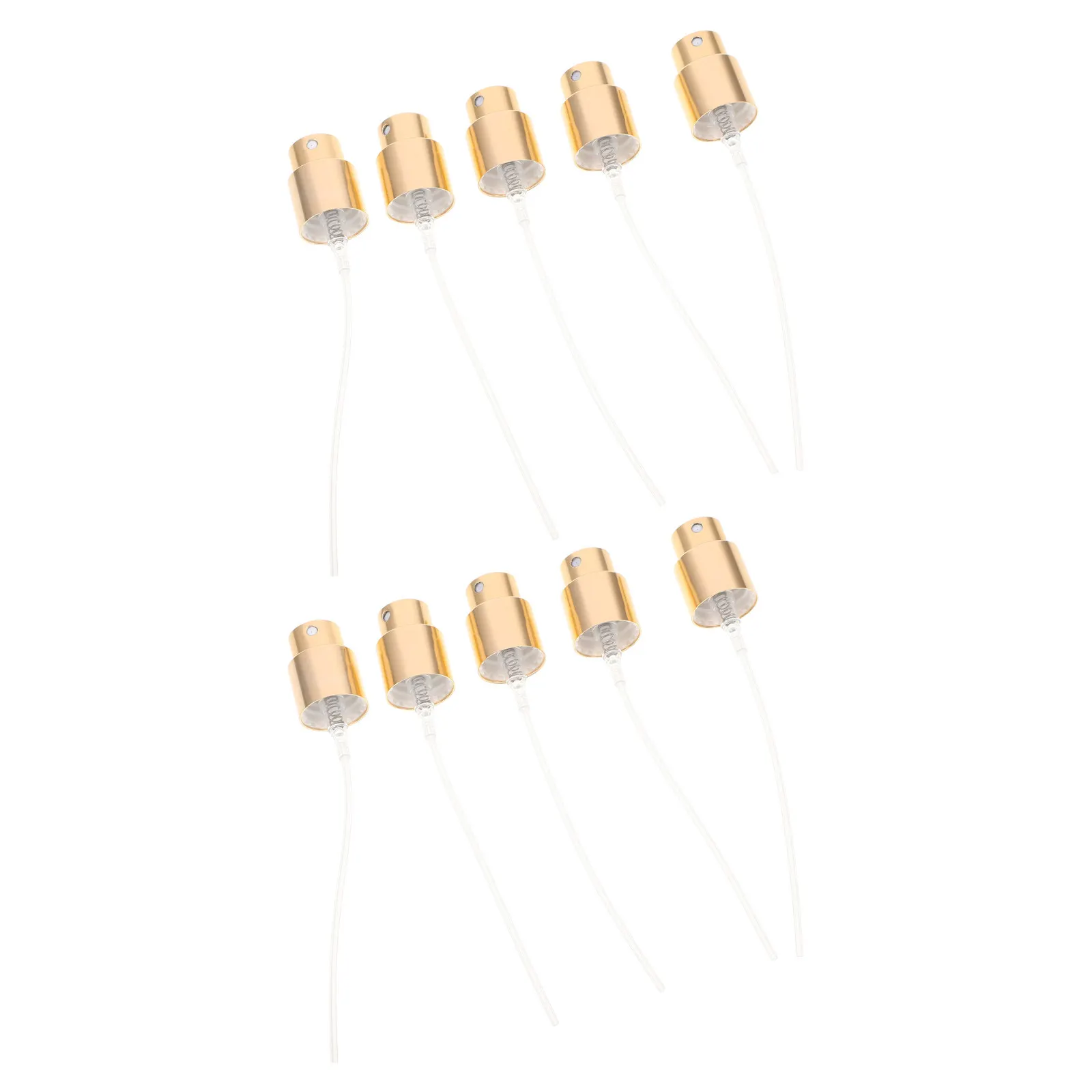 10Pcs Fine Mist Perfume Spray Nozzles Replacement Caps 15Mm Thread Leakproof Pump Tops for Essential Oil Bottles view 4