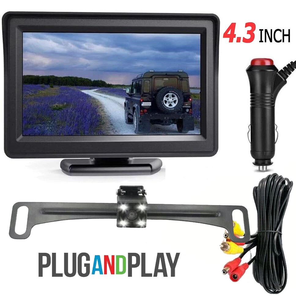 

4.3 Inch Screen Night Vision Reverse Backup Parking Assistance Car Plug Easy Installation Car Acesssories