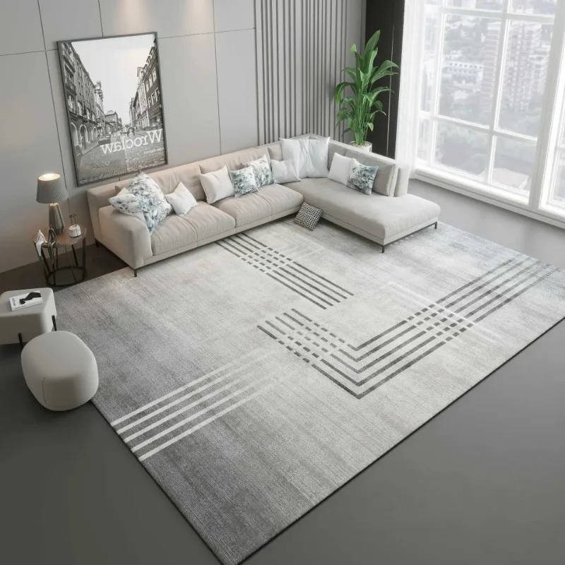 Minimalist Mat Grey Living Room Decoration Carpet Bedroom Large Area Soft Carpets Bathroom Kitchen Entrance Non Slip Floor Rug