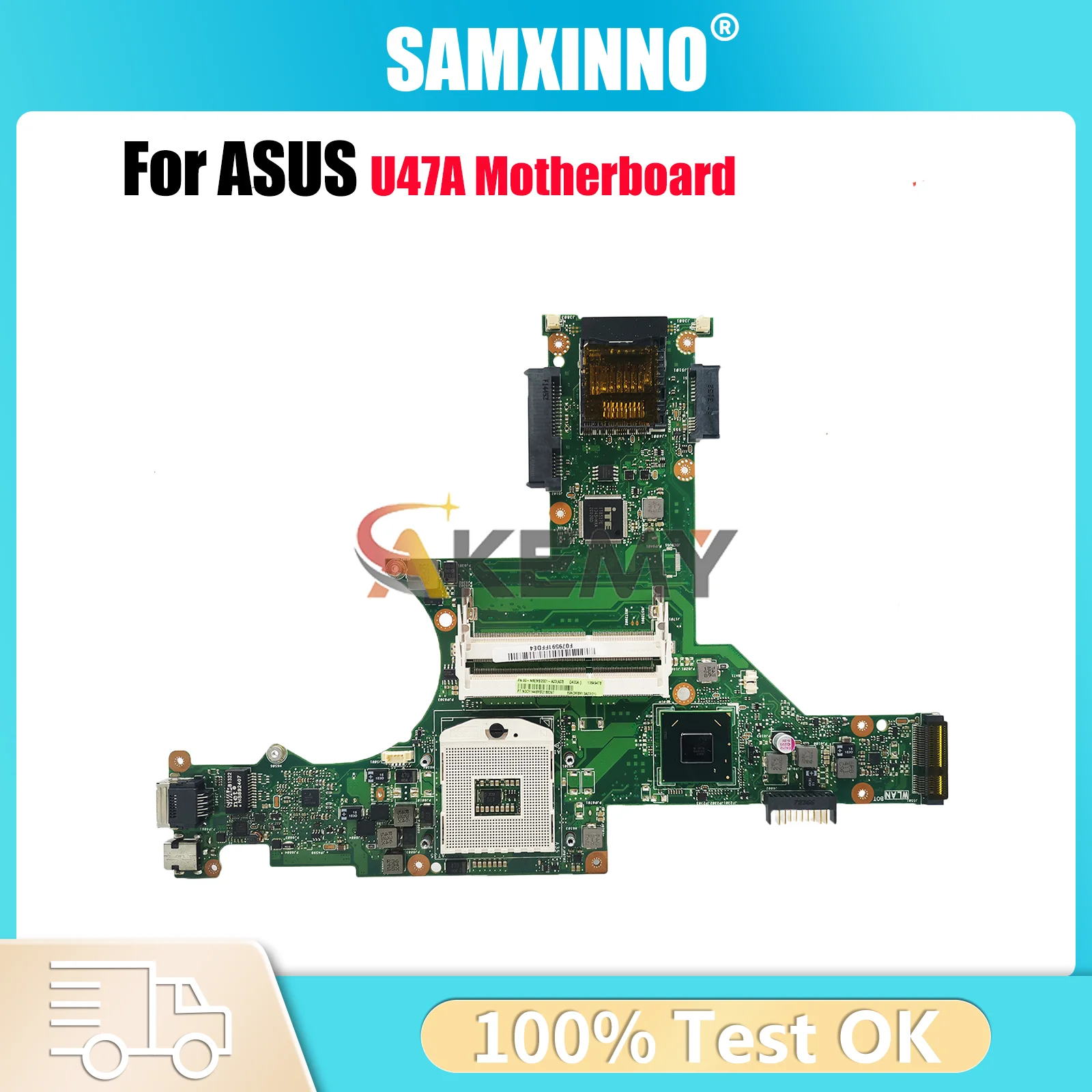 

U47A Laptop Motherboard For ASUS U47A U47 Notebook Mainboard This item is in stock 100% tests OK fast shipping High quality