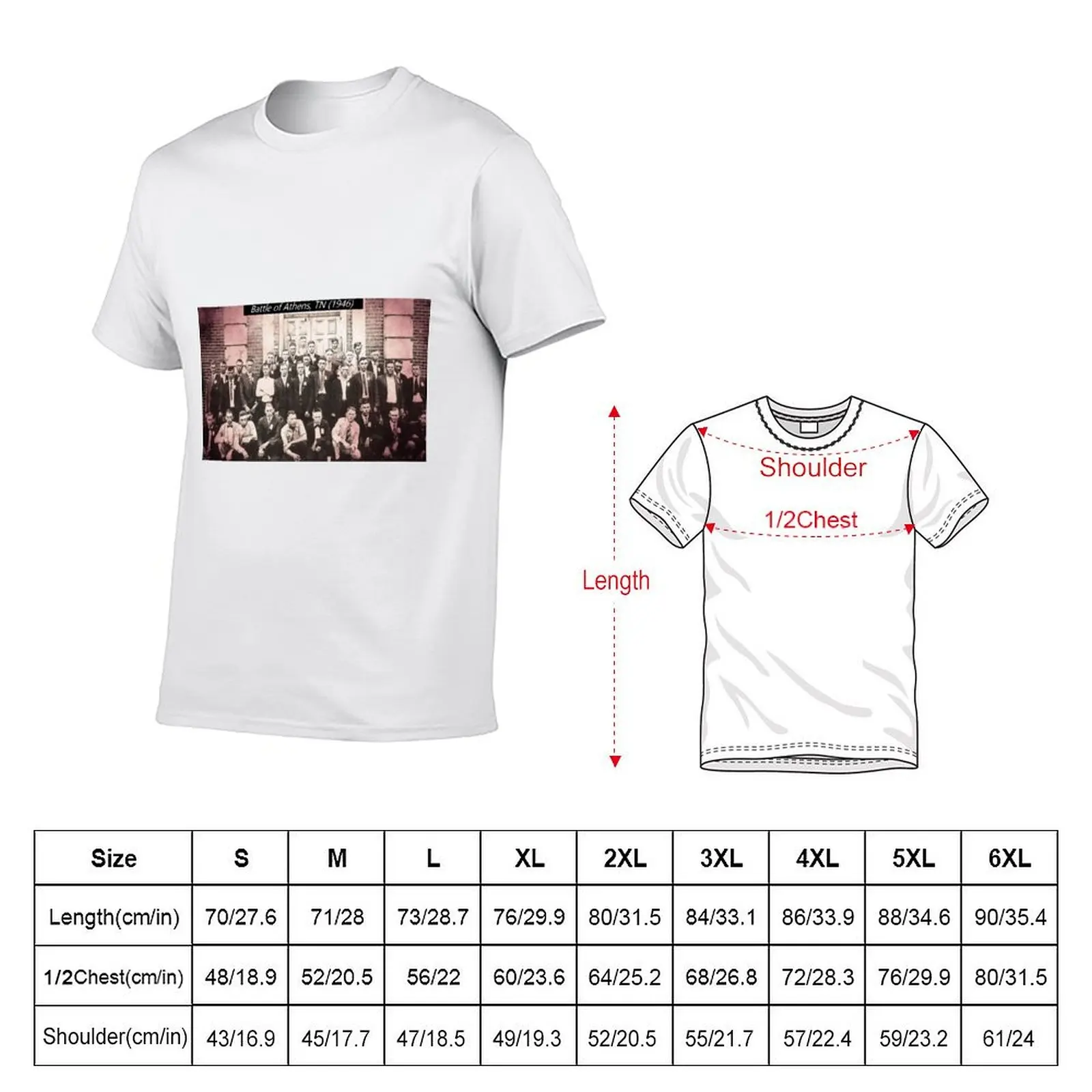 Battle Of Athens, TN 1946 T-Shirt Big Size Daily Wear T-Shirt