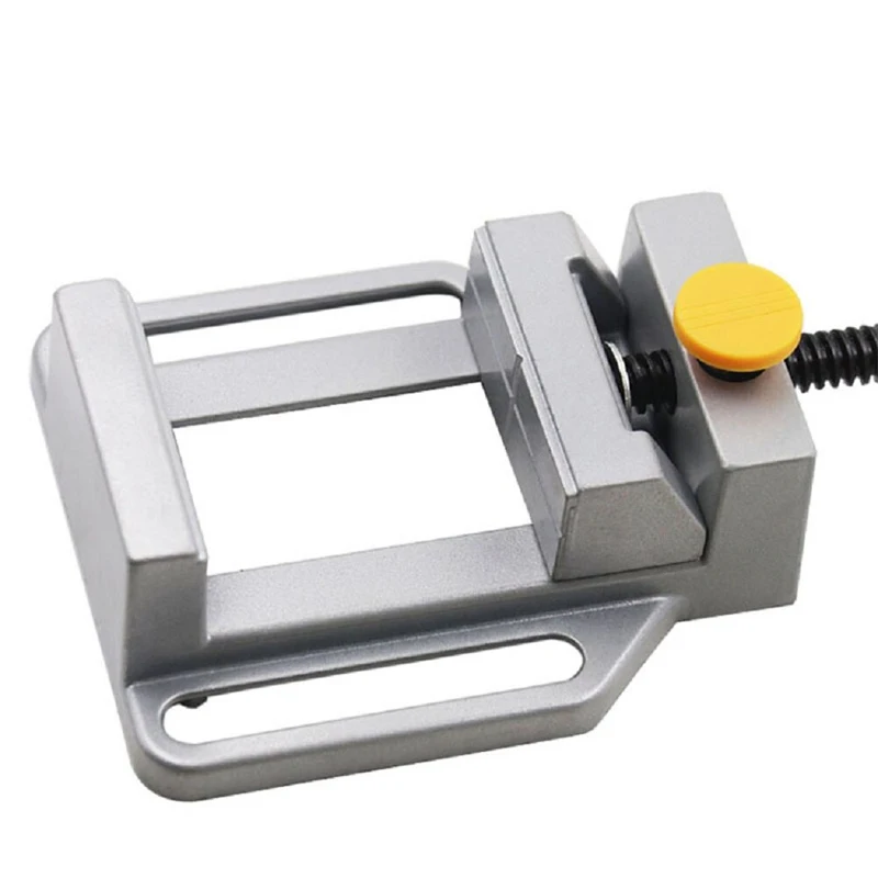 Bench Flat Vise Drilling Machine Clamp Aluminum Vice for Electric Drill Stand Working Table Tongs Vise Drilling Clamps