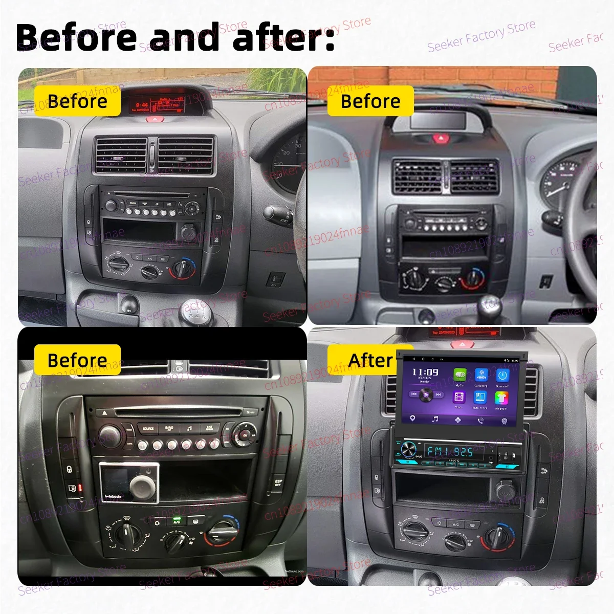 Android Car Multimedia 1Din Radio 7