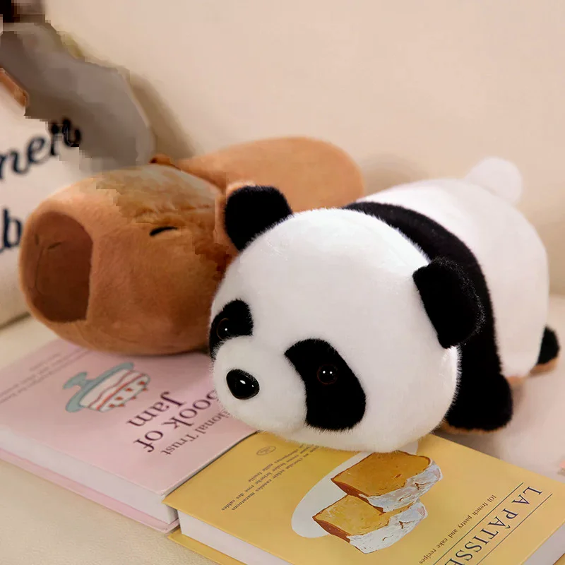 جميل الباندا كابيبارا الوجه التحول ألعاب من نسيج مخملي على الوجهين الوجه الباندا لعبة الكرتون محشوة ألعاب الدمى هدايا الأطفال