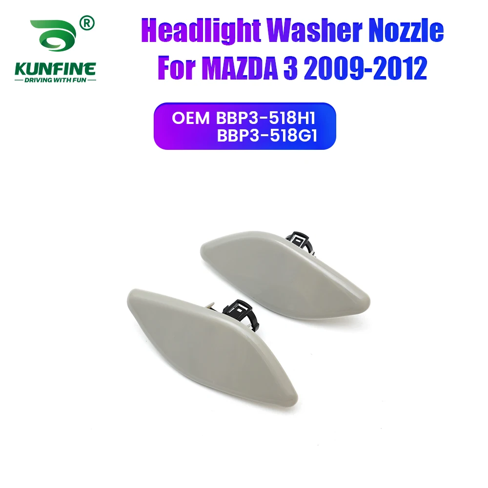 

Car Headlight Front Bumper Washer Spray Nozzle Jet Headlamp Pump Cover For MAZDA 3 2009-2012 BBP3-518H1 BBP3-518G1