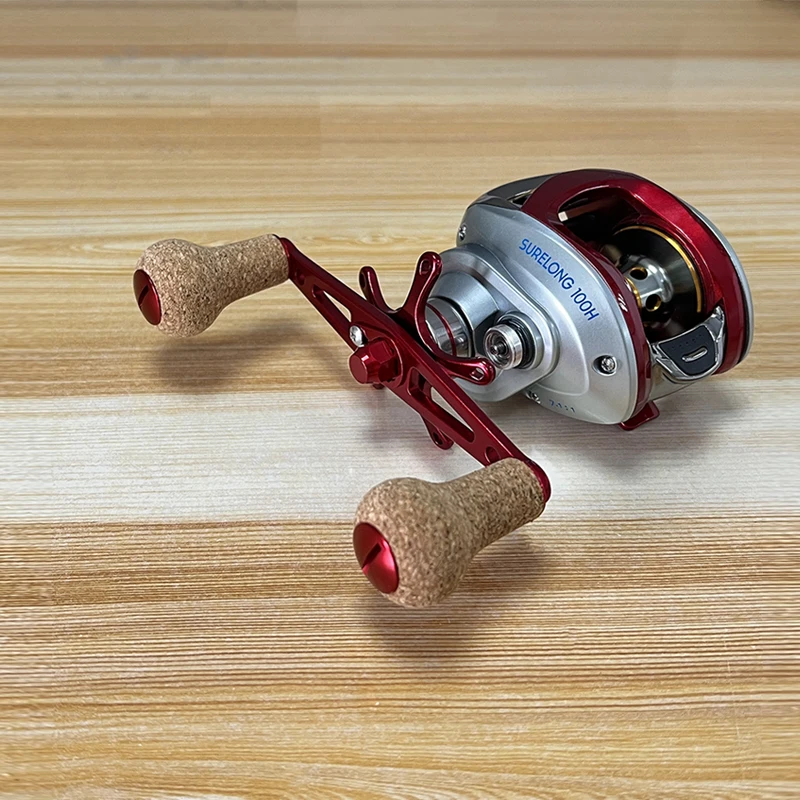 Umi 1pc Fishing Reel Handle Knob DIY Handle Accessories Rubber Cork Include 2pc Bearing Modified Grip Pill Daiw And Shima Rocker
