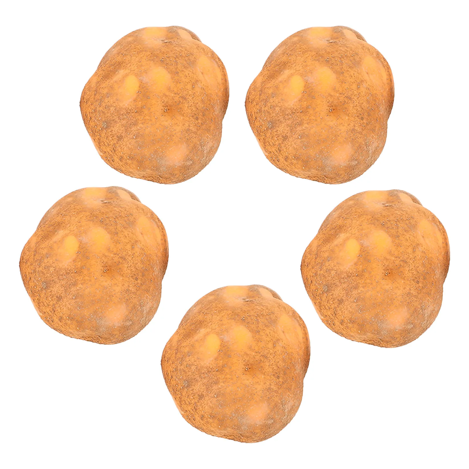 5 Pcs Artificial Vegetables for Decoration Fake Food Kitchen Potatoes Display Props Garden Party Realistic Veggies Models