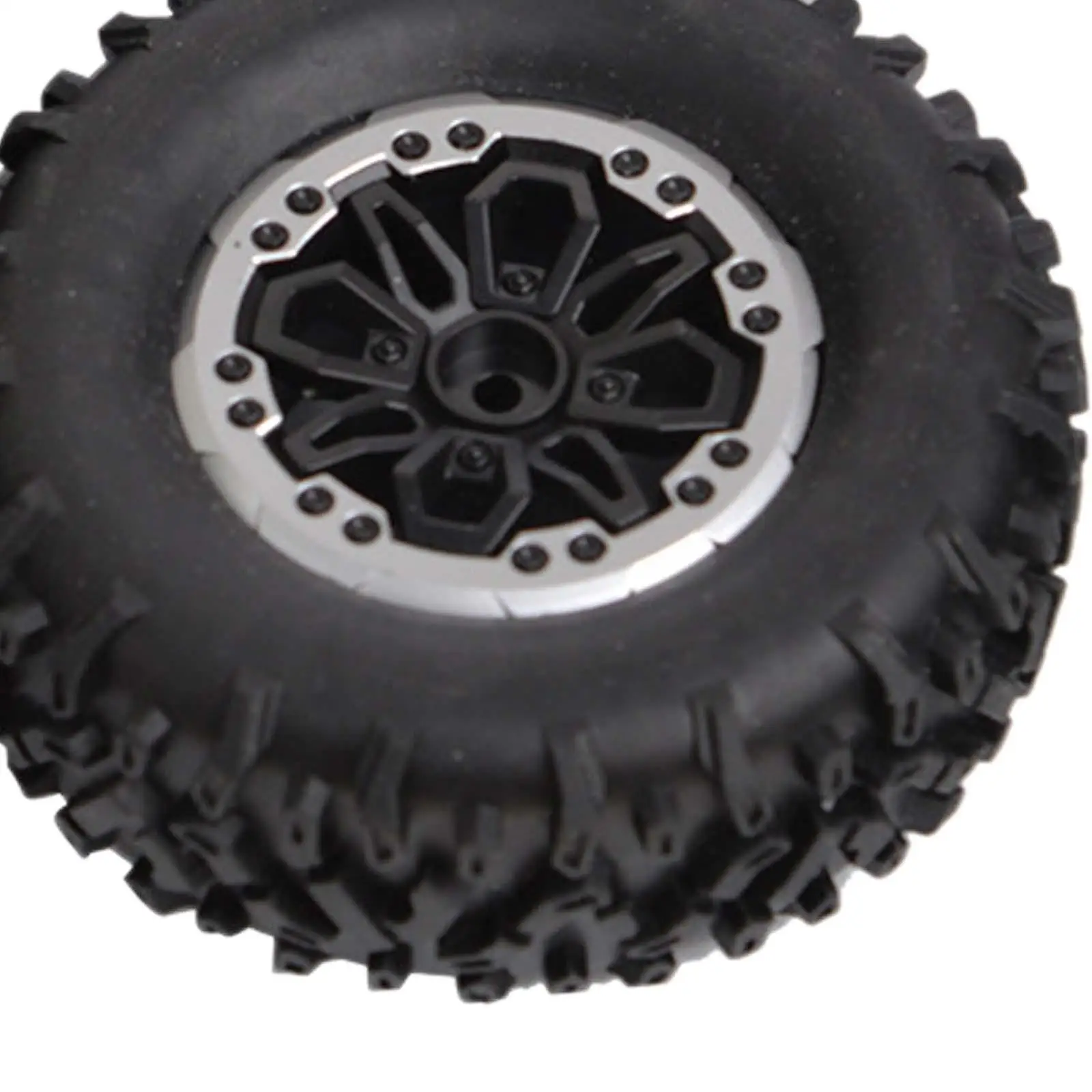 4 Pieces RC Crawler Tires Replacement Part for 1/16 1/12 Scale Wear Resistant 72mm RC Wheels and Tires Set for C24 B14 C34