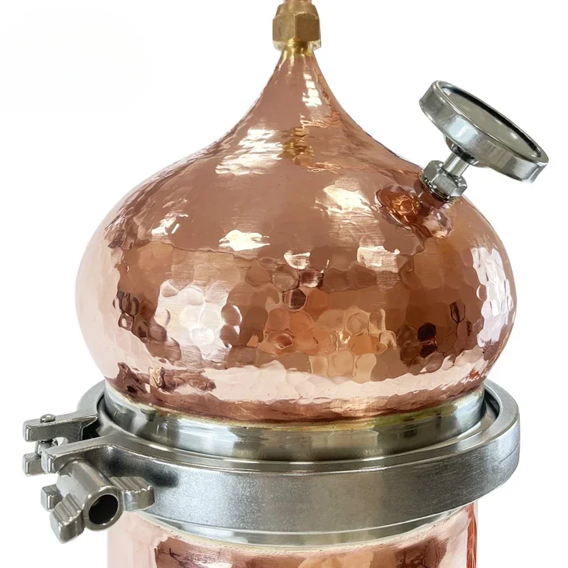 5L Hydrolate  Mini Copper Still Chamomile Cinnamon  Roses Lavender Herb Distiller Essential Oils Distillation Machine