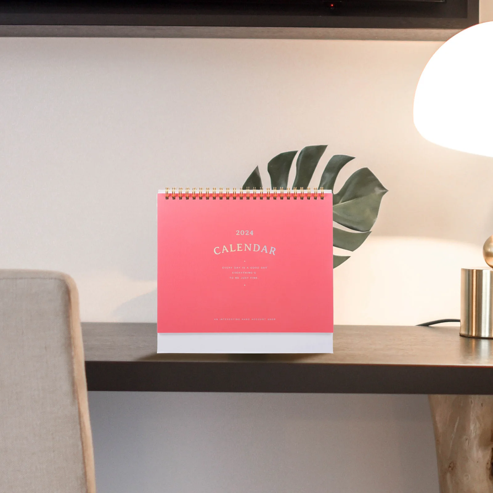 

Dopamine Desk Calendar Simple Flip for Small Standing up Monthly Office Aesthetic